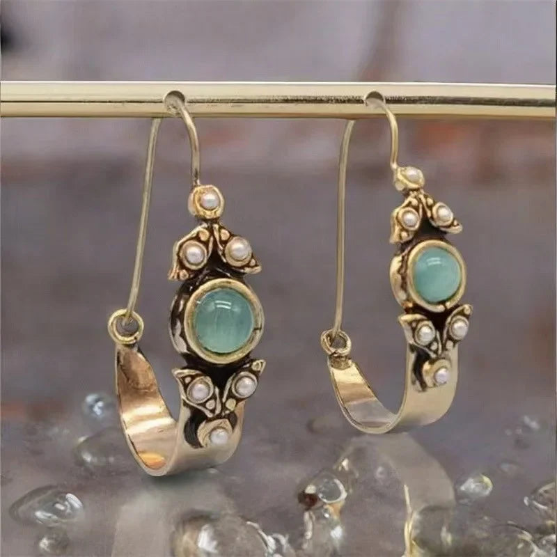 Pendientes con colgante de estilo étnico retro de moda