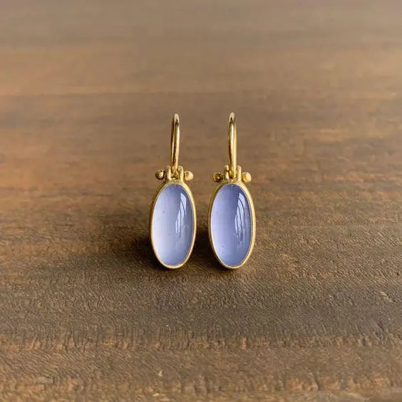 Pendientes Vintage Pietra di Luna Lila