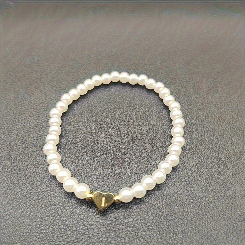 Pulsera Elegante de Corazón con Inicial