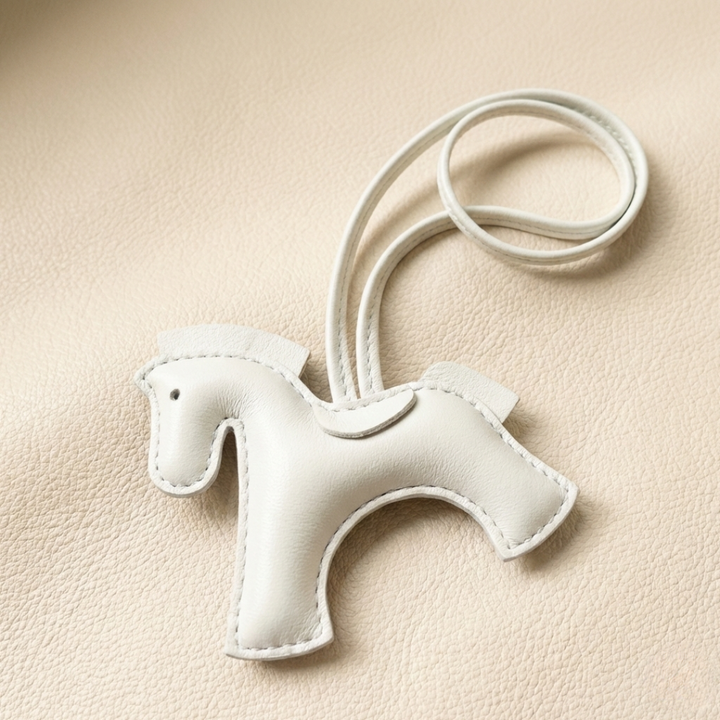 Llavero De Cuero Con Forma De Caballo Hecho A Mano