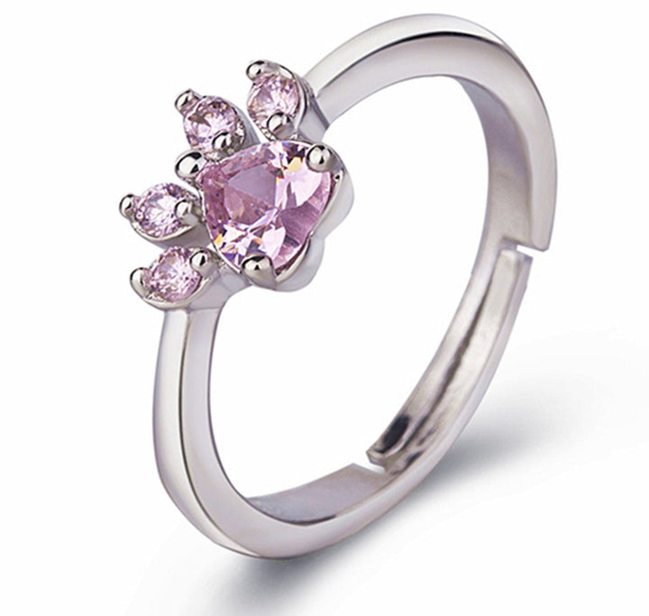 Set de Joyas Paw para Mujer 4 Piezas | Oro Rosa con Corazón de Circonita