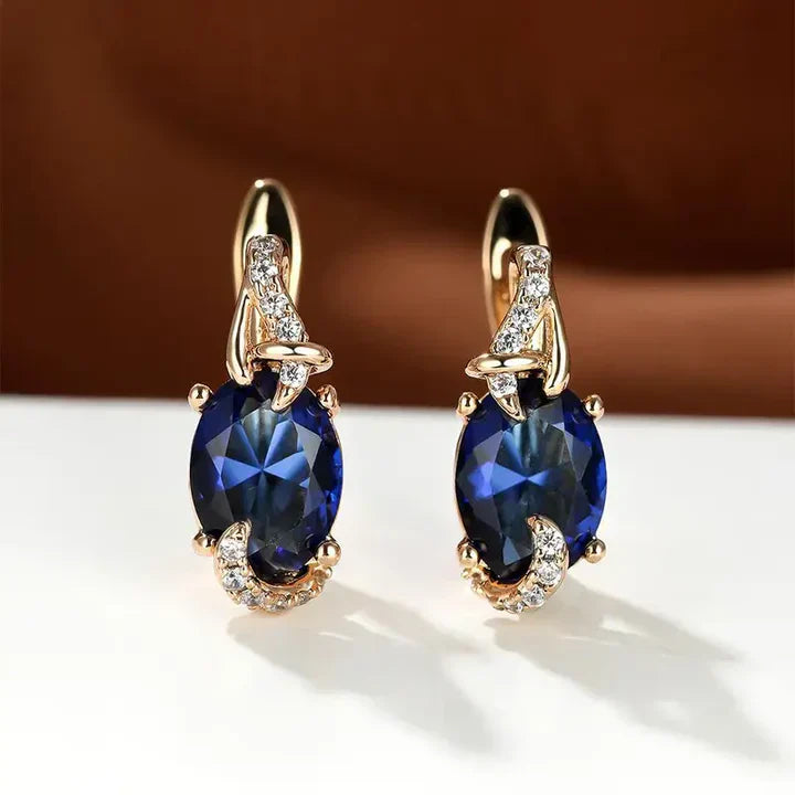 Pendientes dorados Midnight Royal Drop
