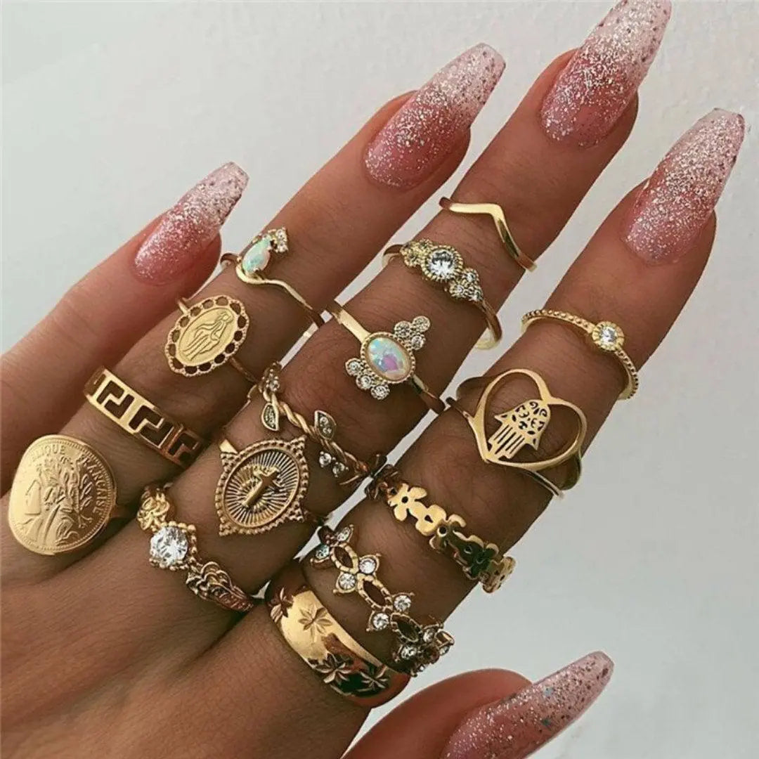 Conjunto de Anillos Elegantes