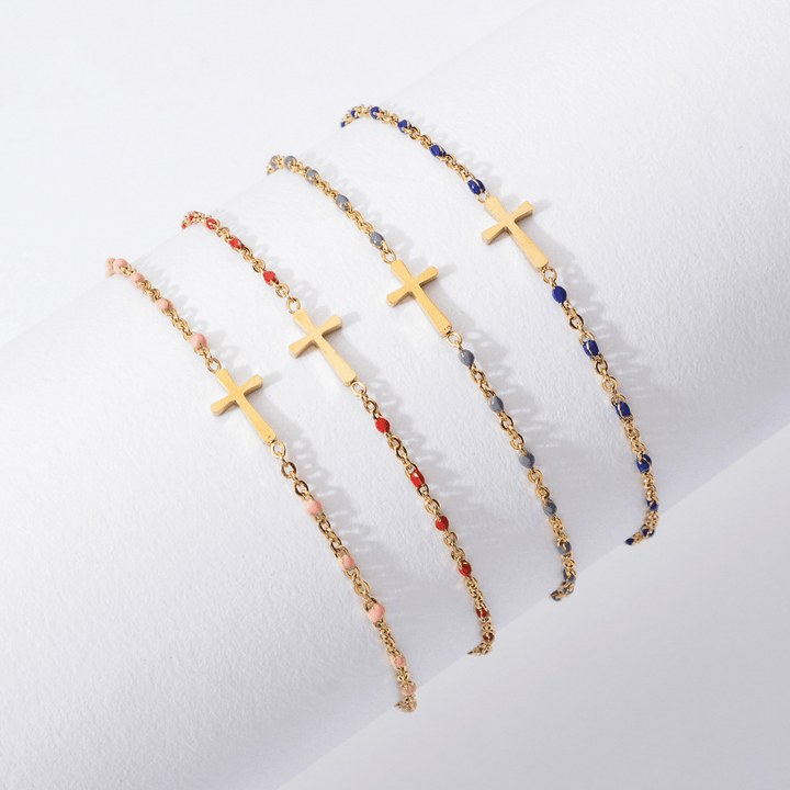 Pulsera Cruz Minimalista Delicada