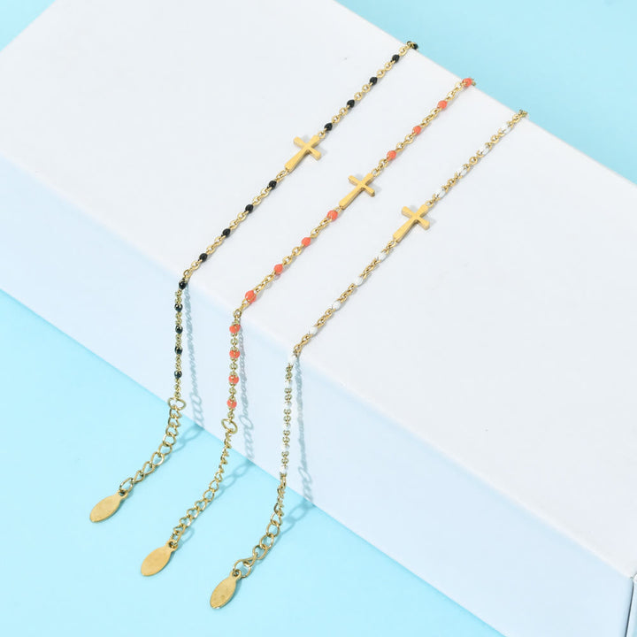 Pulsera Cruz Minimalista Delicada