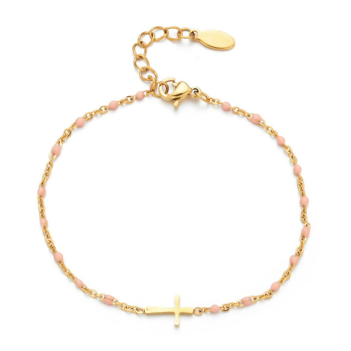Pulsera Cruz Minimalista Delicada