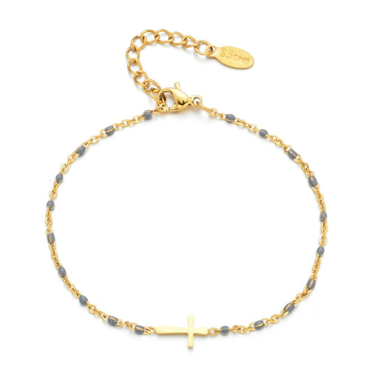 Pulsera Cruz Minimalista Delicada