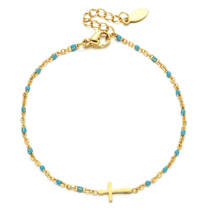 Pulsera Cruz Minimalista Delicada