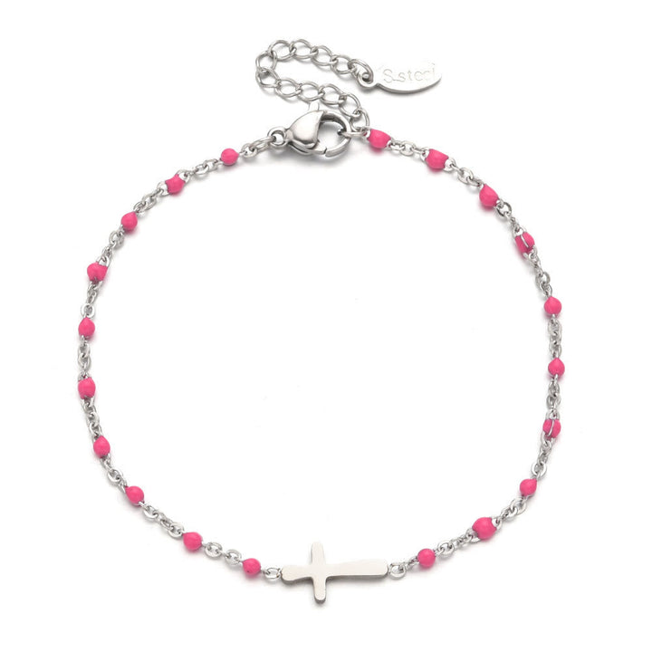 Pulsera Cruz Minimalista Delicada