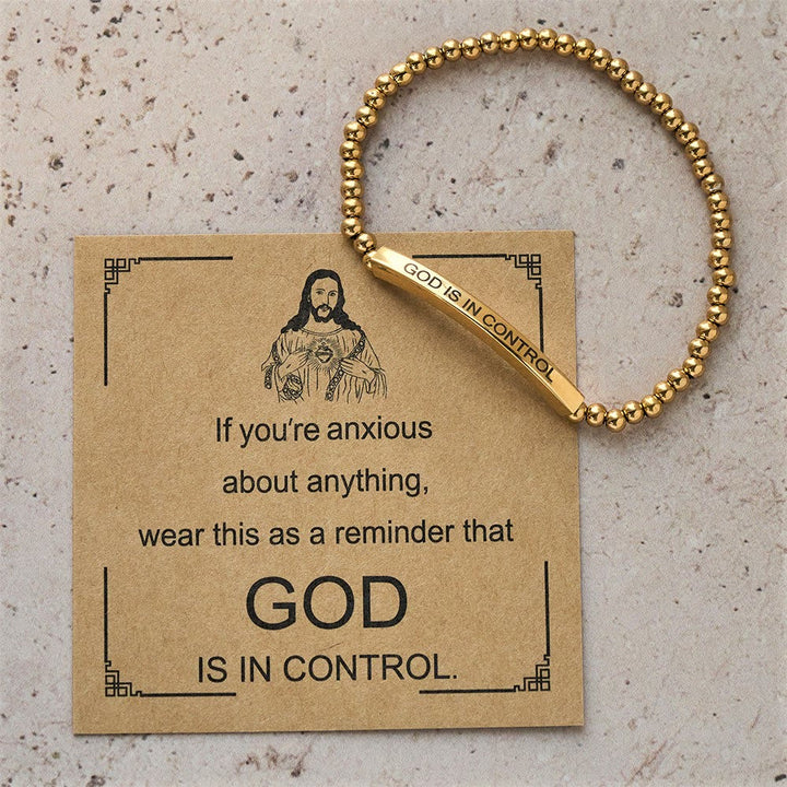 DIOS ESTÁ EN CONTROL Pulsera de cuentas: Su Soberanía para el uso diario
