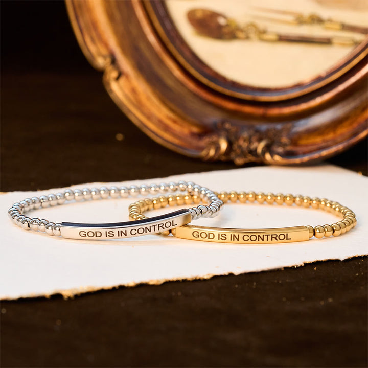DIOS ESTÁ EN CONTROL Pulsera de cuentas: Su Soberanía para el uso diario