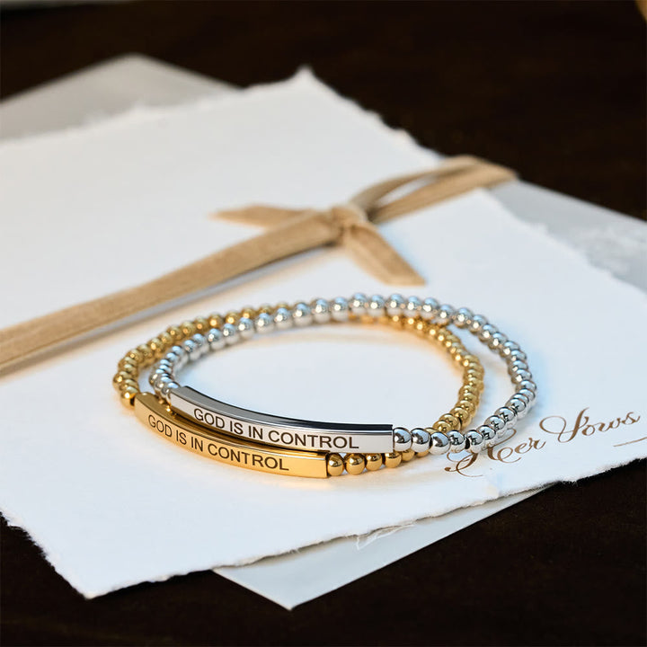 DIOS ESTÁ EN CONTROL Pulsera de cuentas: Su Soberanía para el uso diario