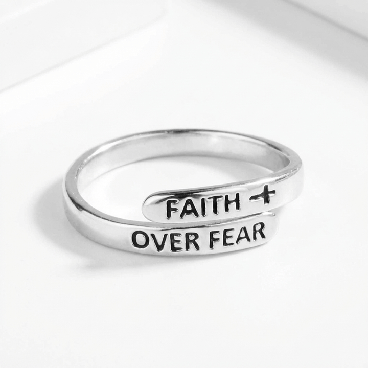 ANILLO FE SOBRE MIEDO - (AJUSTABLE)
