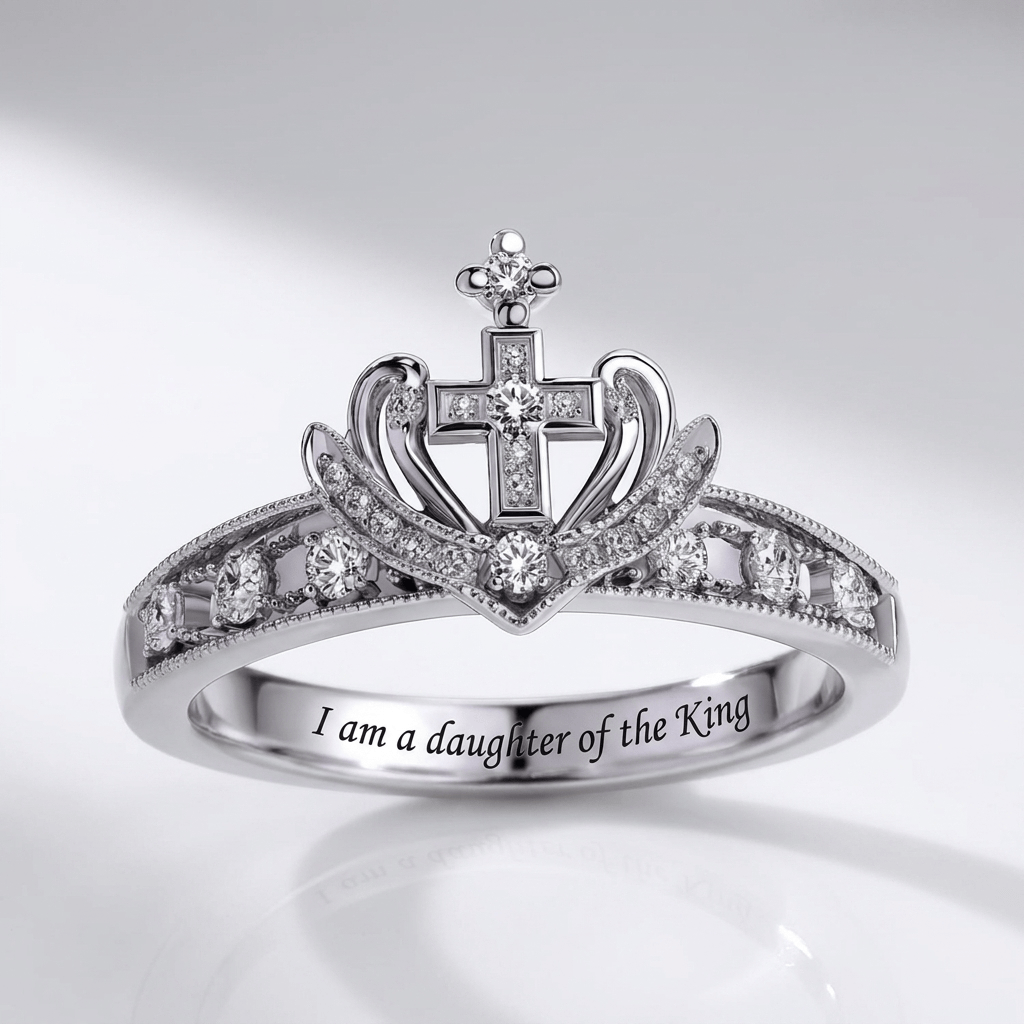 SOY HIJA DEL REY ANILLO DE PLATA