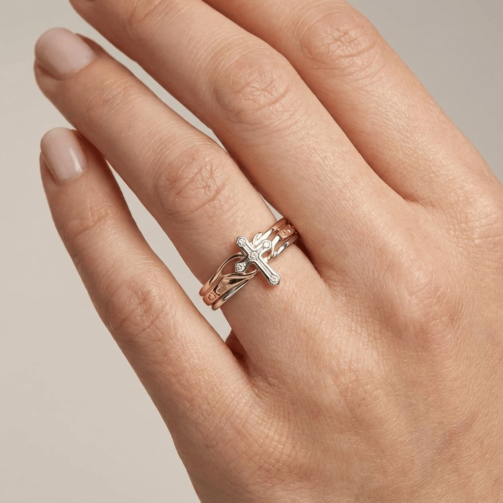 UN AMOR DE MADRE ANILLO DE PLATA Y ORO