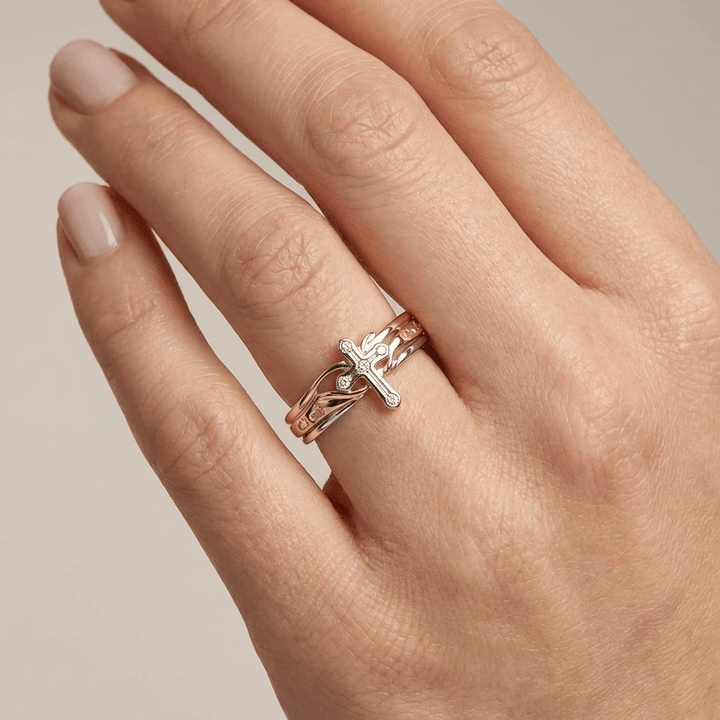 UN AMOR DE MADRE ANILLO DE PLATA Y ORO