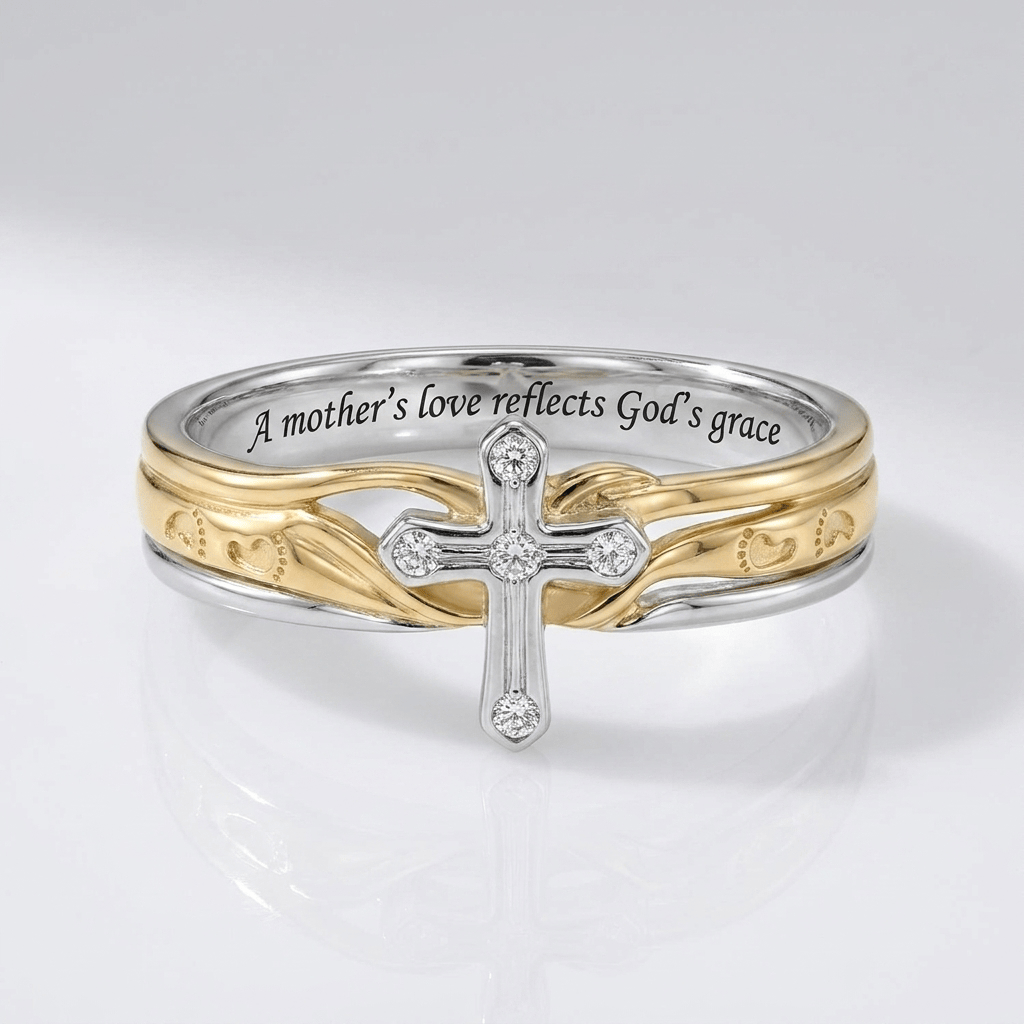 UN AMOR DE MADRE ANILLO DE PLATA Y ORO