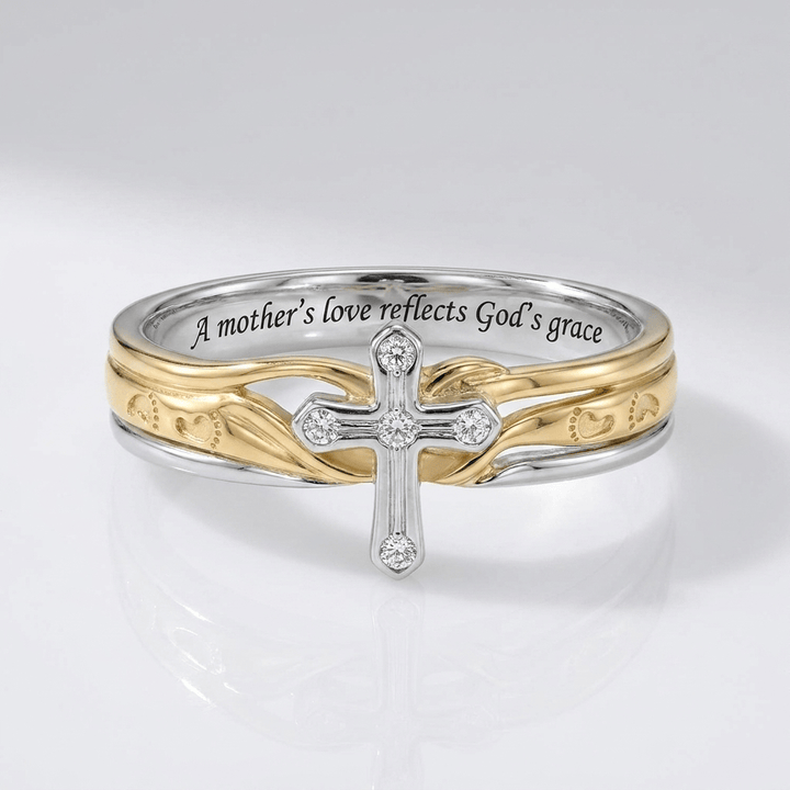 UN AMOR DE MADRE ANILLO DE PLATA Y ORO