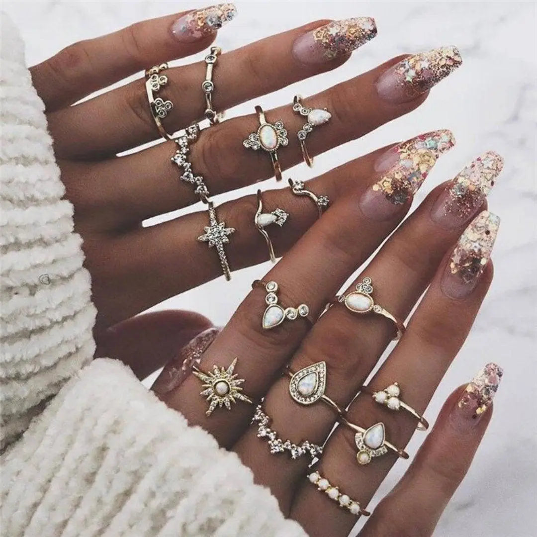 Conjunto de Anillos Elegantes