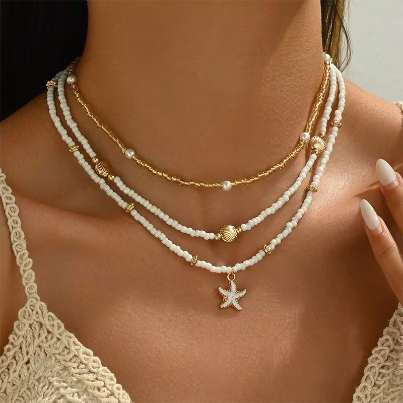 Conjunto de 3 collares de tortuga