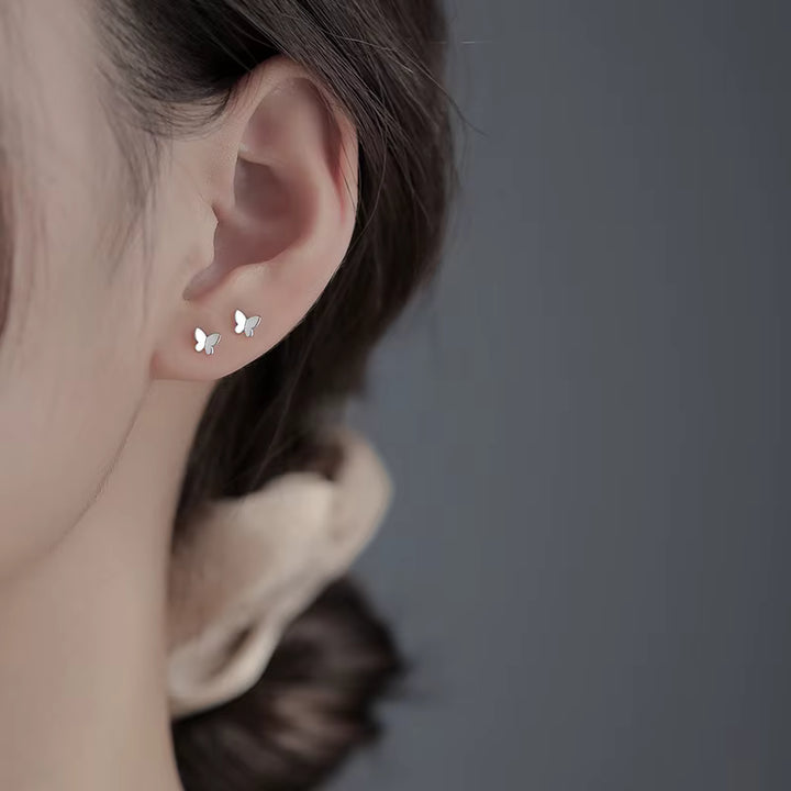 Pendientes Pequeños con Mariposa