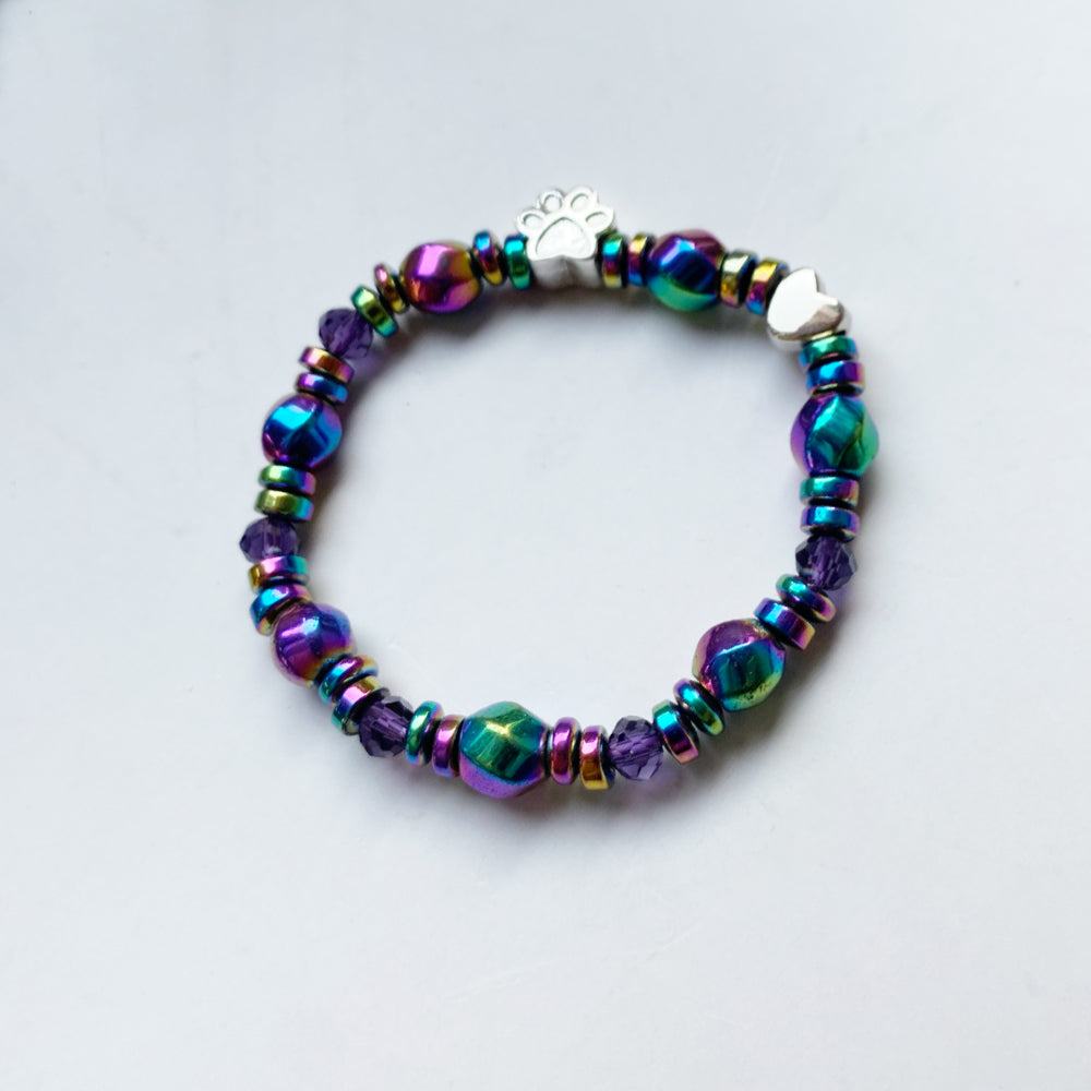 Pulsera Con Colgante En Forma De Huella Magnética