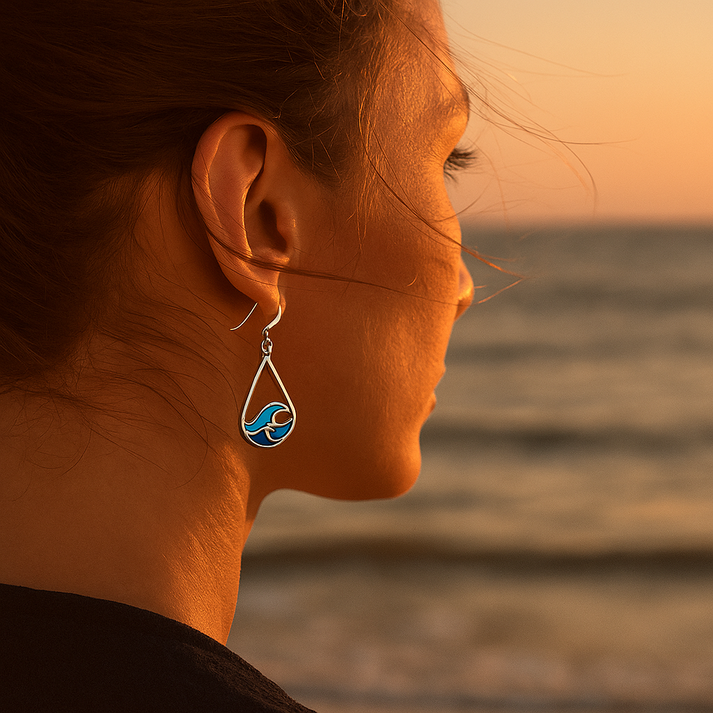 Pendientes Onda de Água Roxy