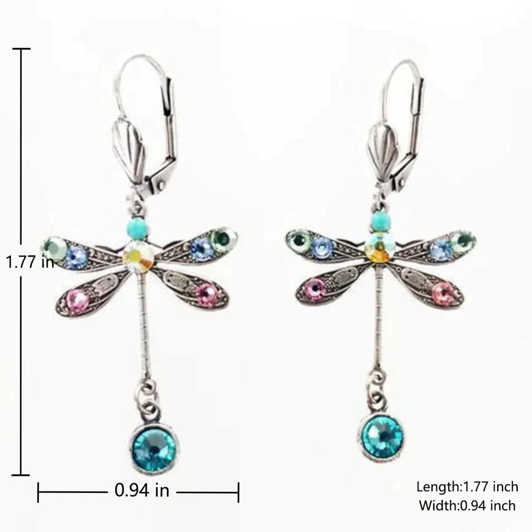 Pendientes vintage de libélula