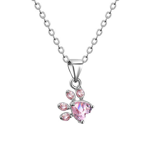 Set de Joyas Paw para Mujer 4 Piezas | Oro Rosa con Corazón de Circonita