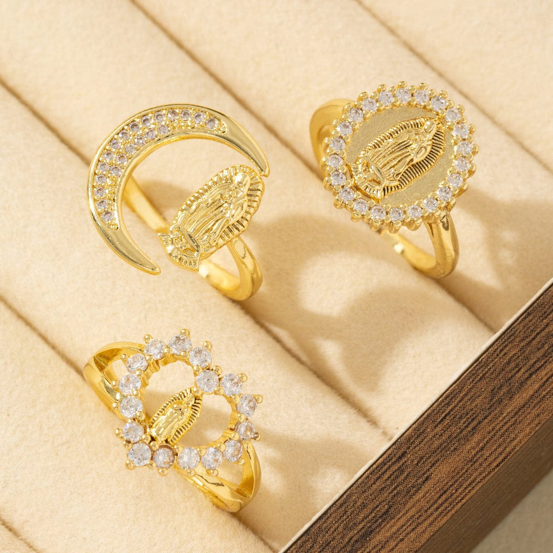 ANILLO TRINITY DE FE EN PLATA - (AJUSTABLE)