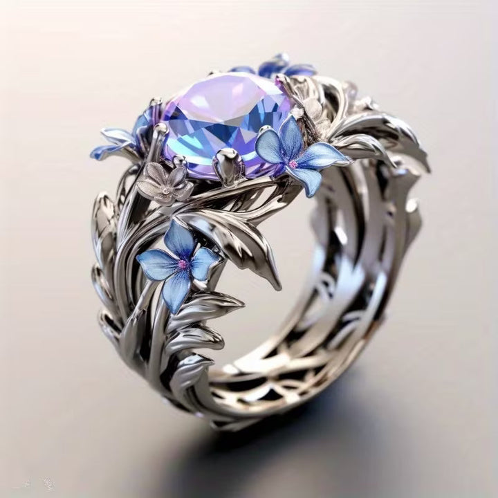 Anillo Herencia Flor de Lavanda