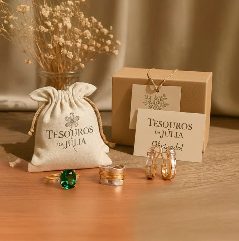 Anel Vintage ‘Triplo’ com Zircónia