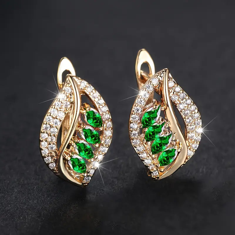 Pendientes Esmeralda Brisa