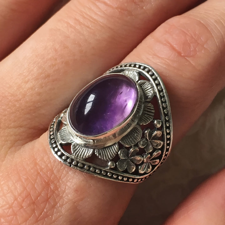 Anillo Haida Amatista