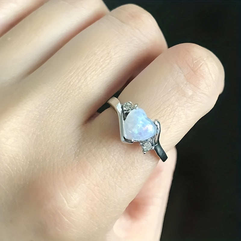 Anillo Estela con Piedra de Luna