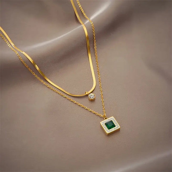 Collar Esmeralda Tirena