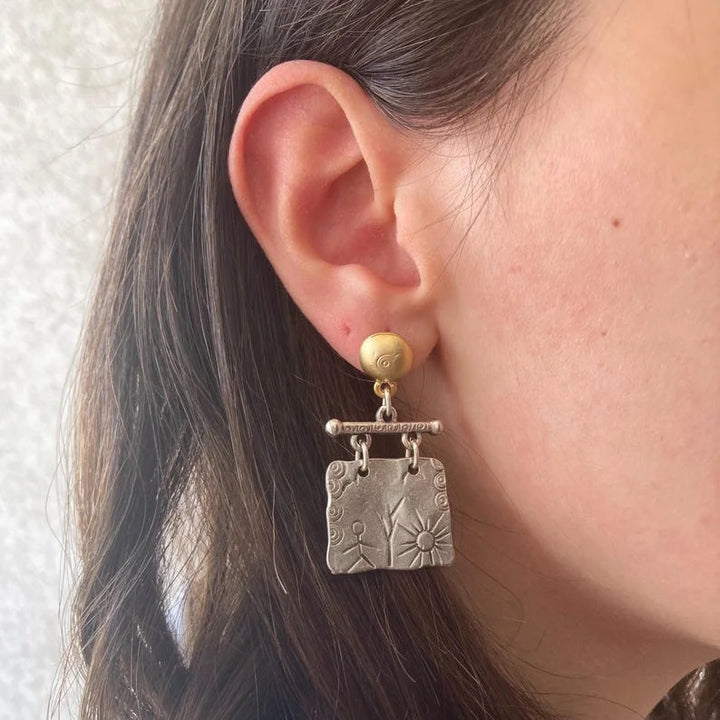 Pendientes tribales bohemios vintage