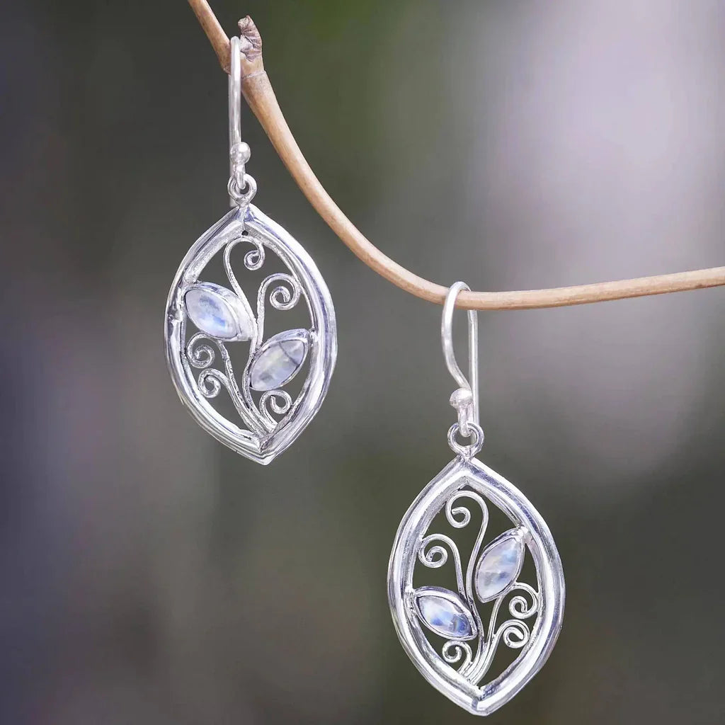 Pendientes Vintage Ivy con circonita