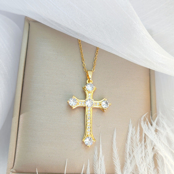 COLLAR CRUZ LUMINOSO DE LUJO