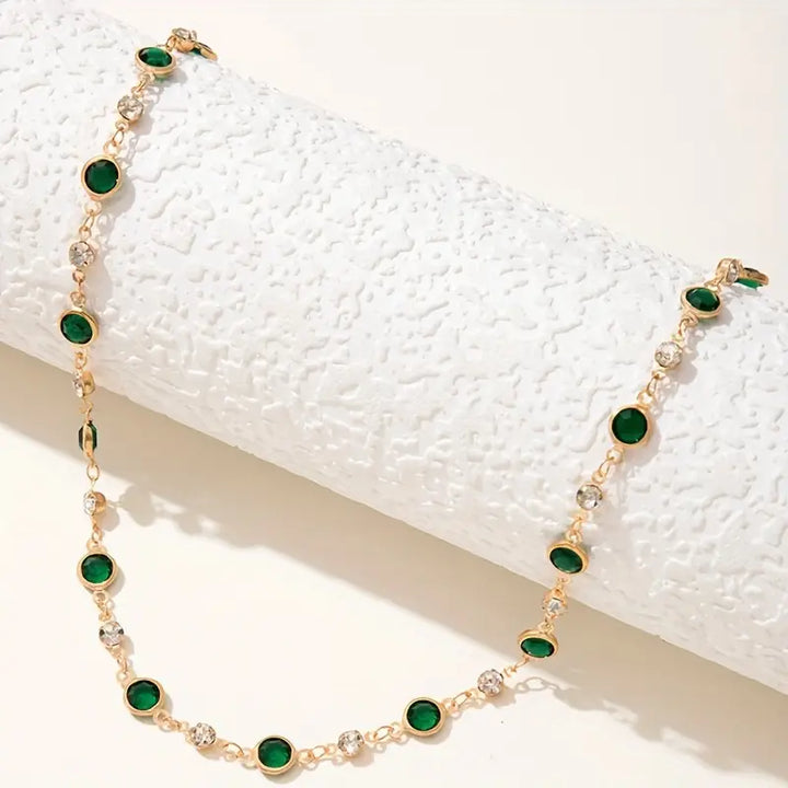 Collar Colgante Verde Divino