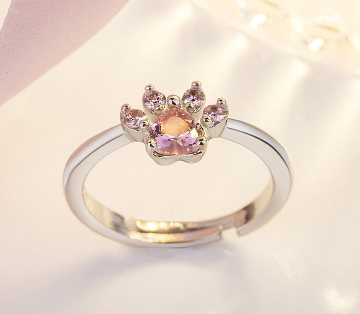 Set de Joyas Paw para Mujer 4 Piezas | Oro Rosa con Corazón de Circonita