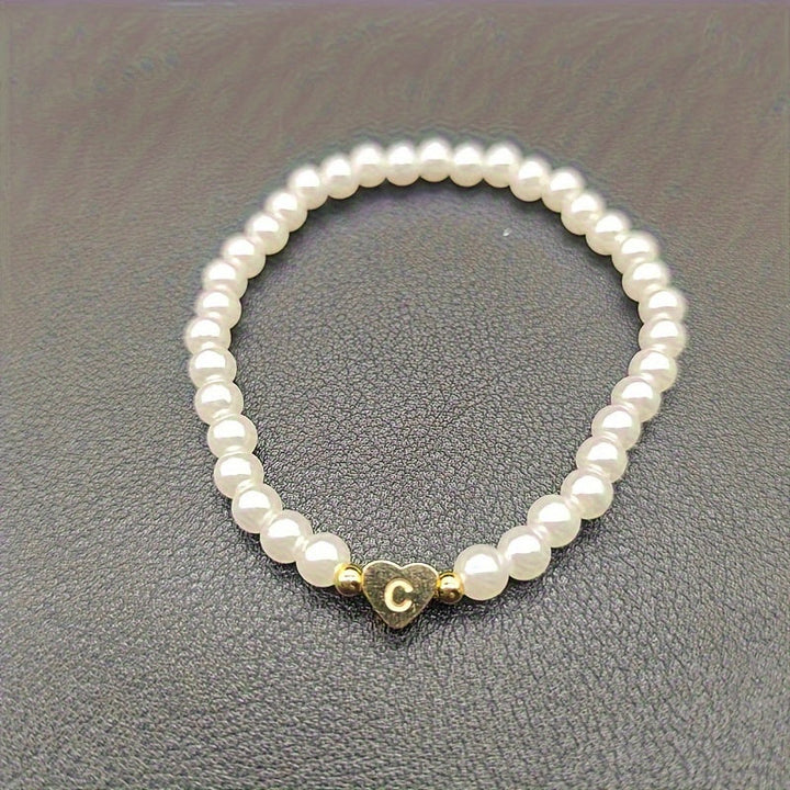 Pulsera Elegante de Corazón con Inicial