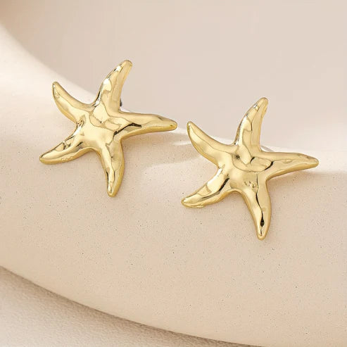 Pendientes Estrella de Mar Dorados