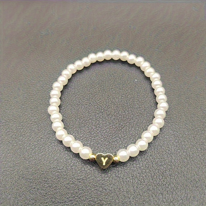 Pulsera Elegante de Corazón con Inicial