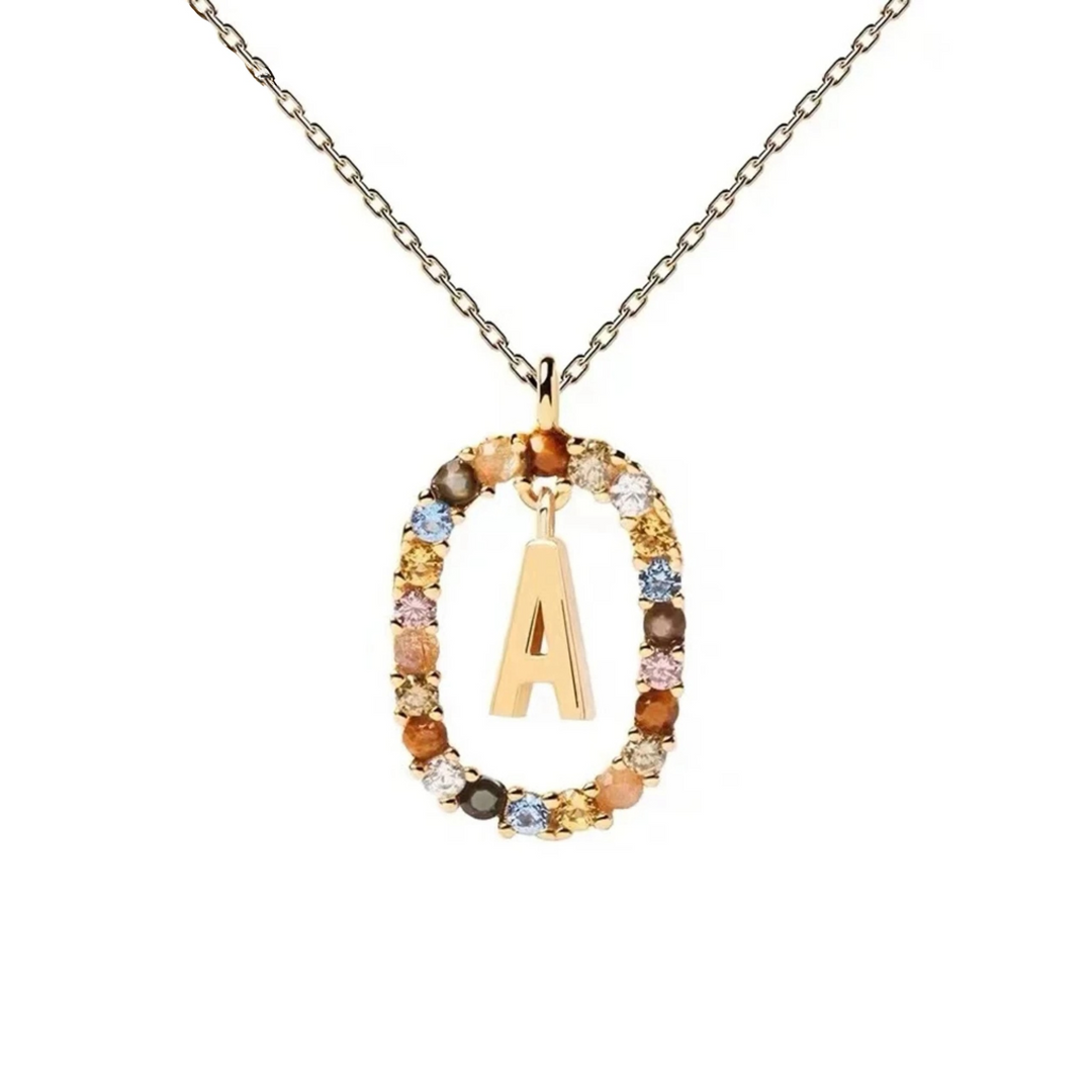 Collar Elegante con Piedras Multicolor