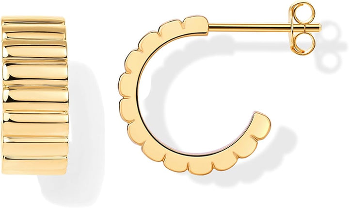 Pendientes Relieve Clásico | Oro