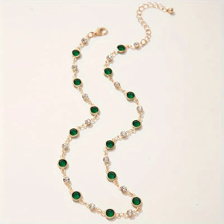 Collar Colgante Verde Divino