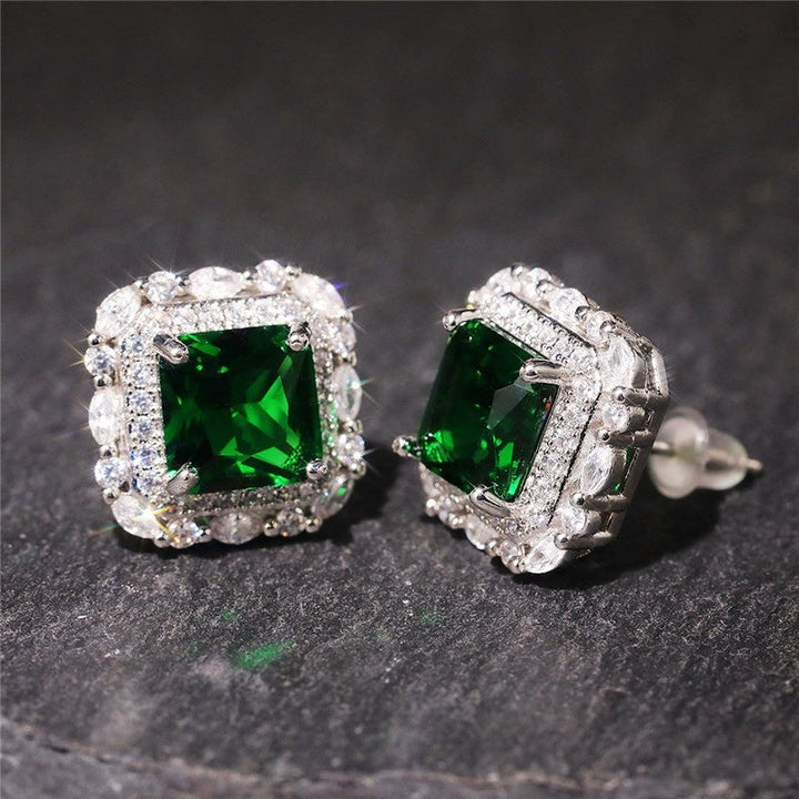 Pendientes de Esmeralda con Diamantes