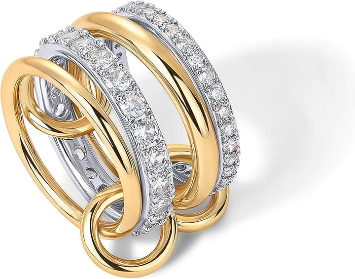 Conjunto Anillos Unidos | Oro
