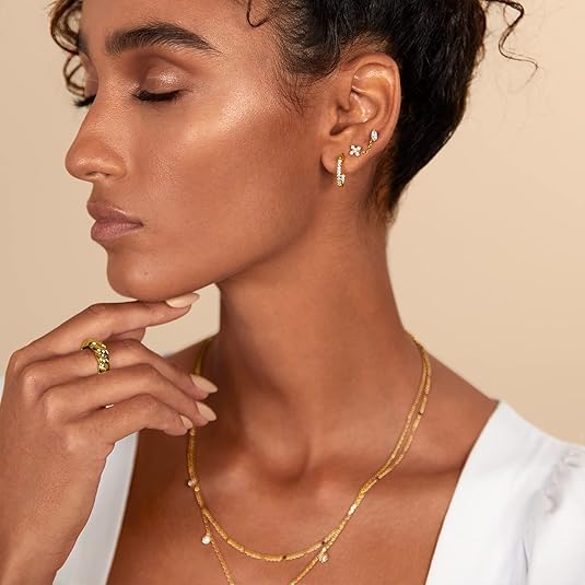 Pendientes Gota Diamante | Oro
